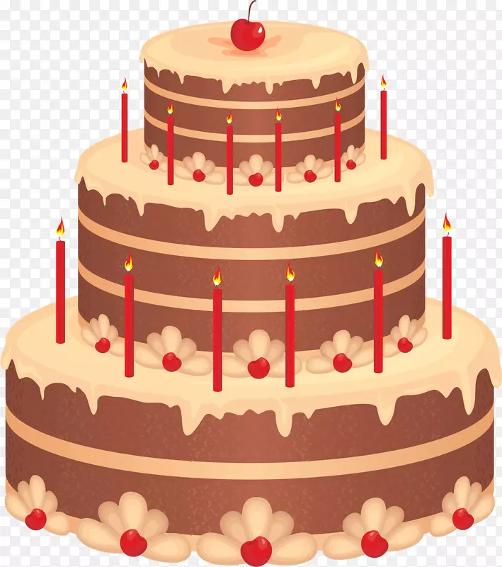 生日蛋糕层蛋糕巧克力蛋糕剪贴画婚礼蛋糕
