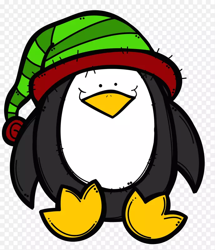企鹅小鸡圣诞创意剪贴画-无私剪贴画