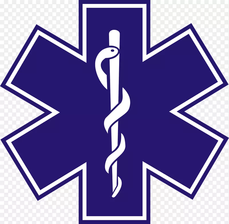 生命之星紧急医疗技术员紧急医疗服务标记辅助医护人员-救护车