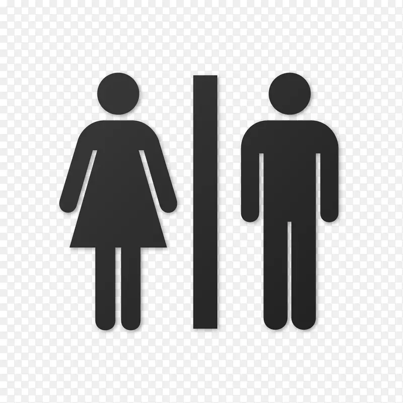 男女公厕标尺图形