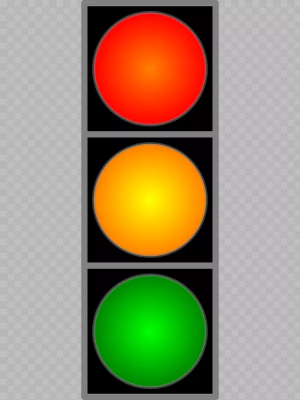 交通信号灯动画剪辑艺术-交通灯