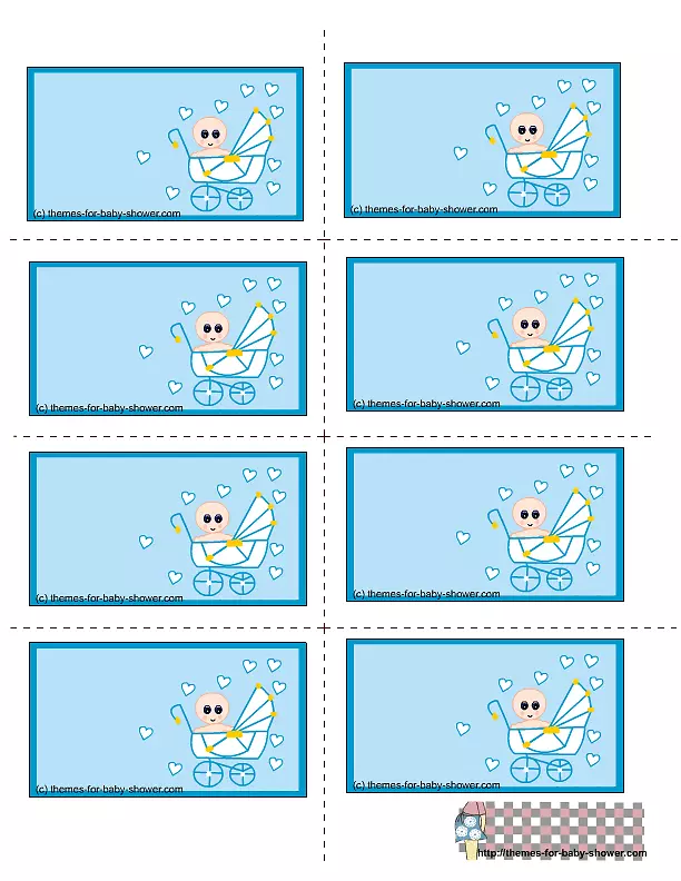 婴儿淋浴标签婴儿礼品夹艺术-婴儿淋浴边框