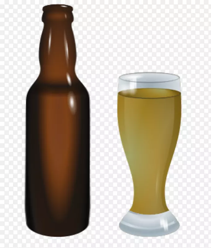 啤酒瓶酒鸡尾酒夹艺术瓶