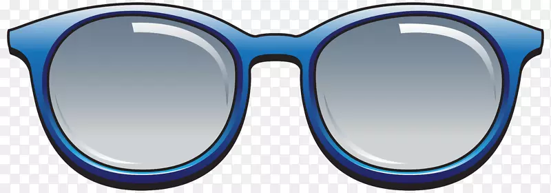 太阳镜蓝色夹子艺术眼镜