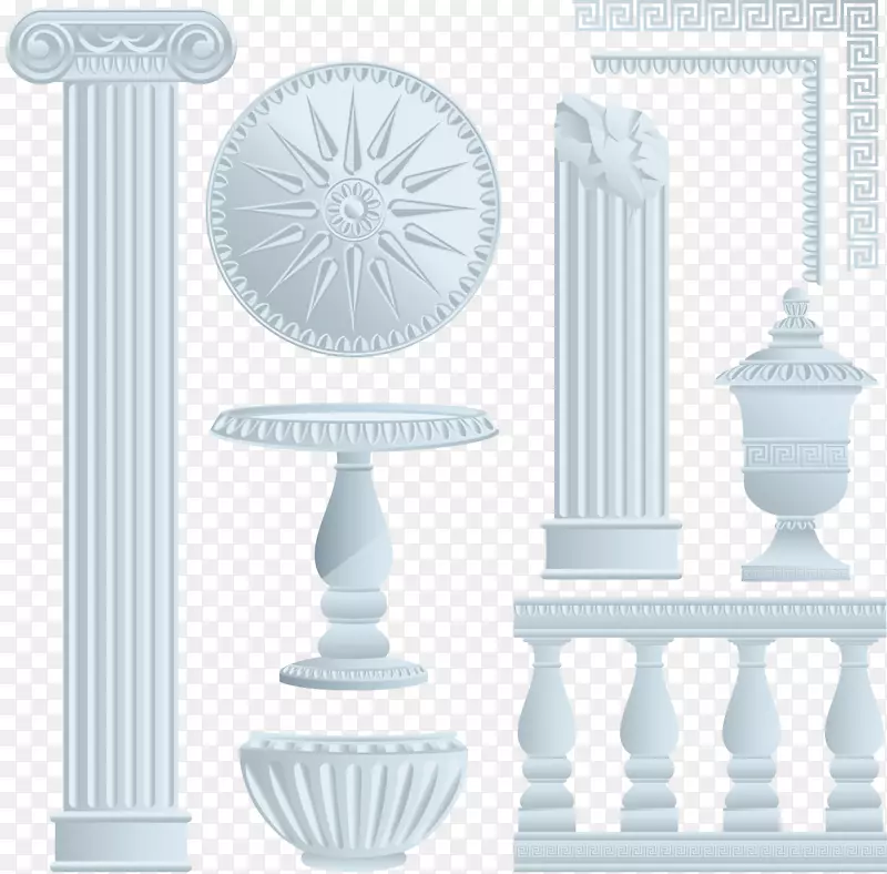 古罗马建筑柱视觉设计元素与原则离子序柱