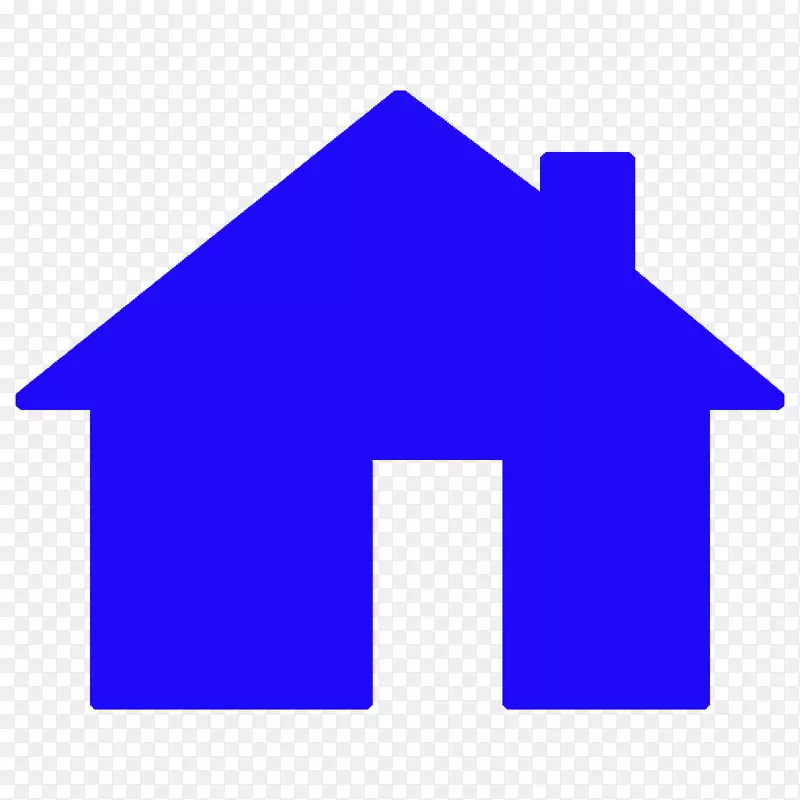 家庭电脑图标象征家庭剪贴画-房子