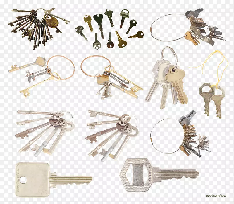 钥匙锁夹艺术.钥匙