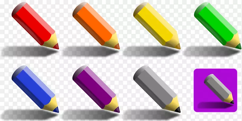 彩色铅笔夹艺术-铅笔