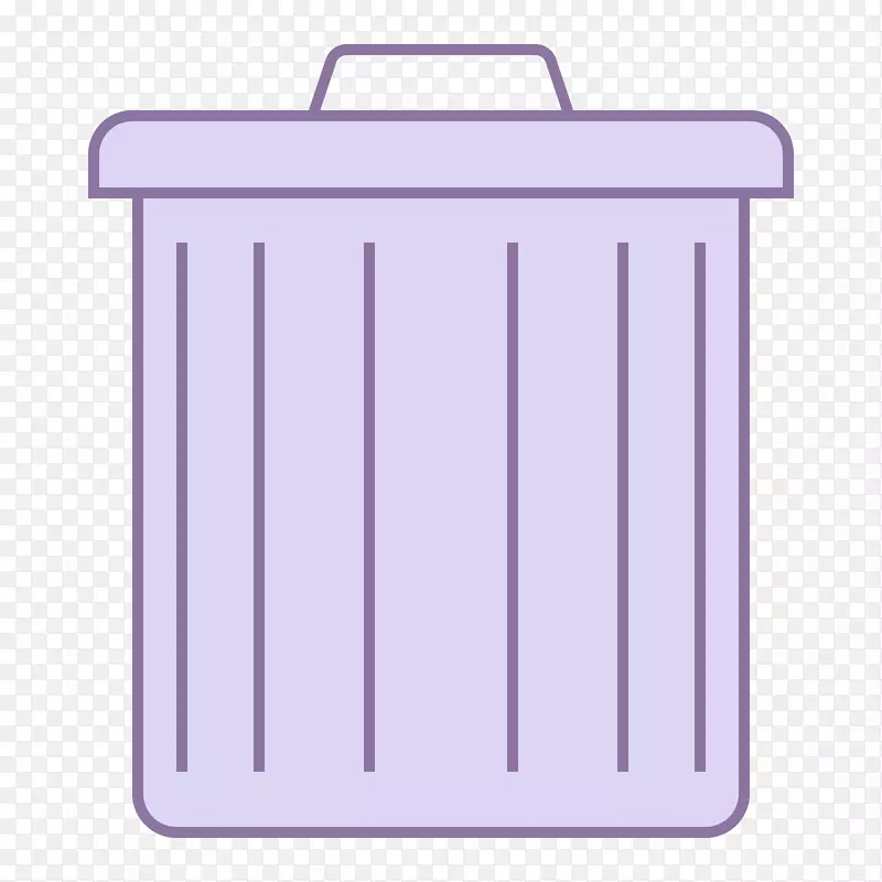 电脑图标浪费彩色紫罗兰垃圾桶