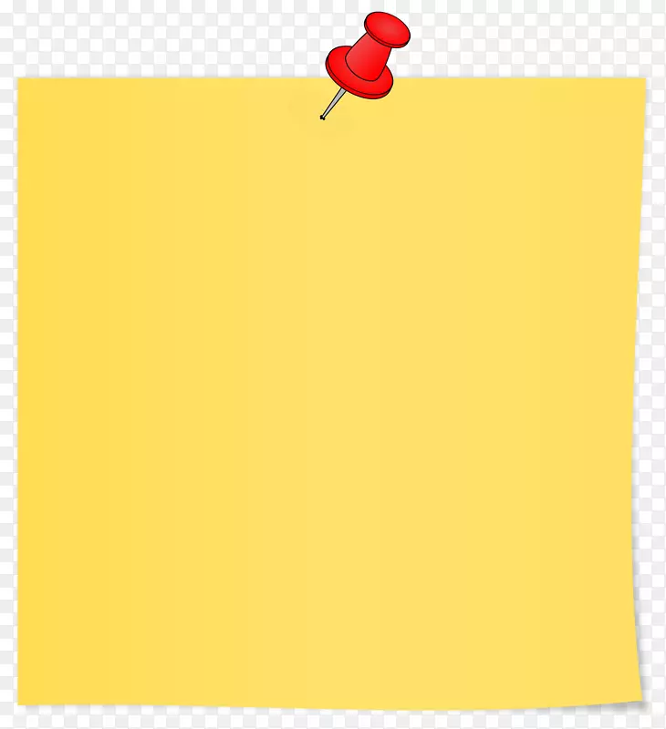 纸面积矩形黄粘便笺