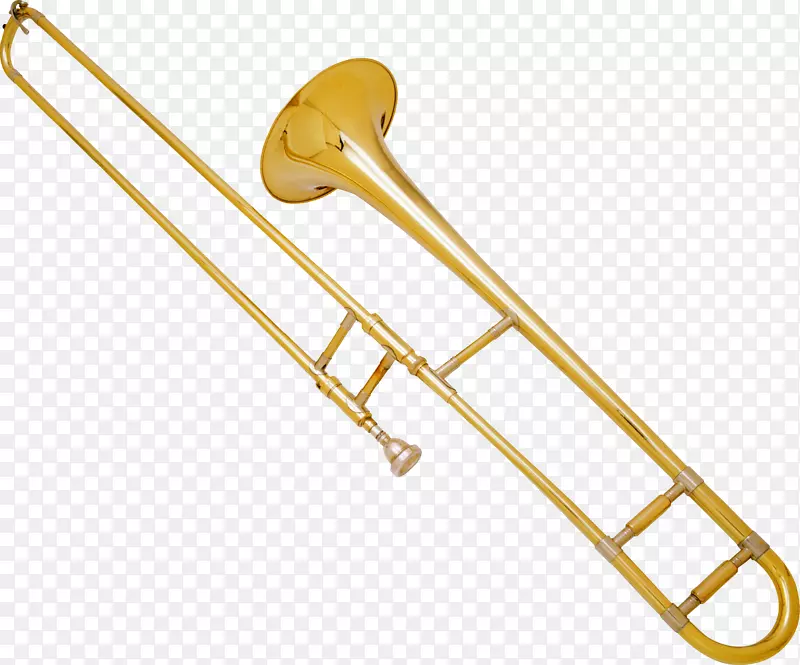乐器，黄铜乐器，长号，小号.长号