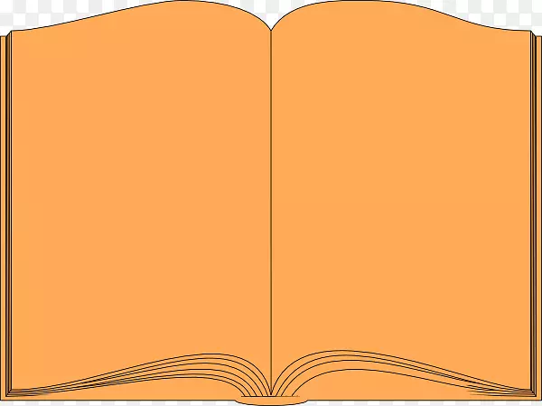 图书剪贴画-图书剪贴画橙色