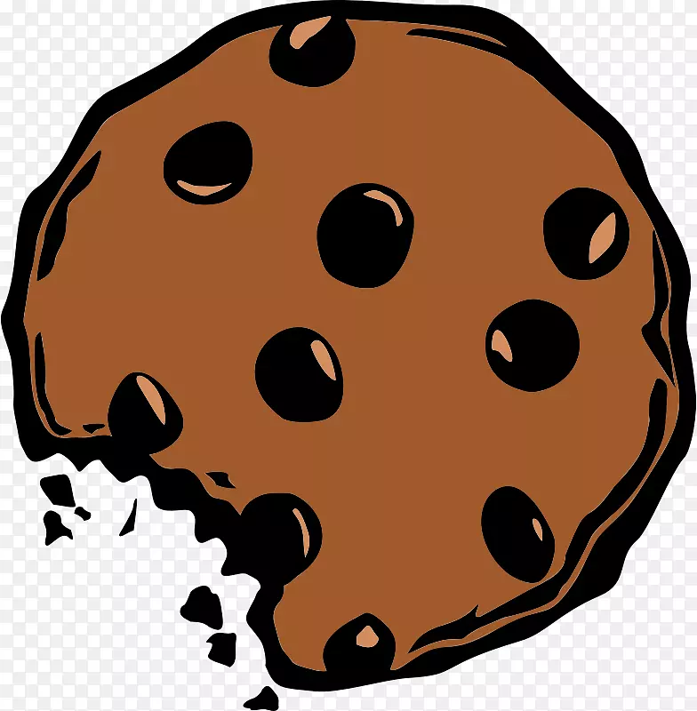曲奇怪物巧克力饼干夹艺术剪贴画
