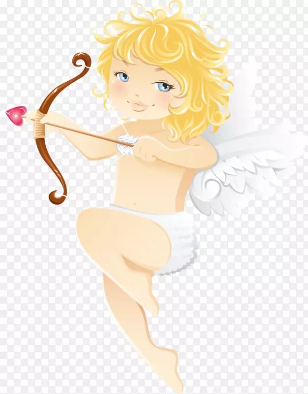 丘比特天使爱情人节剪贴画-天使