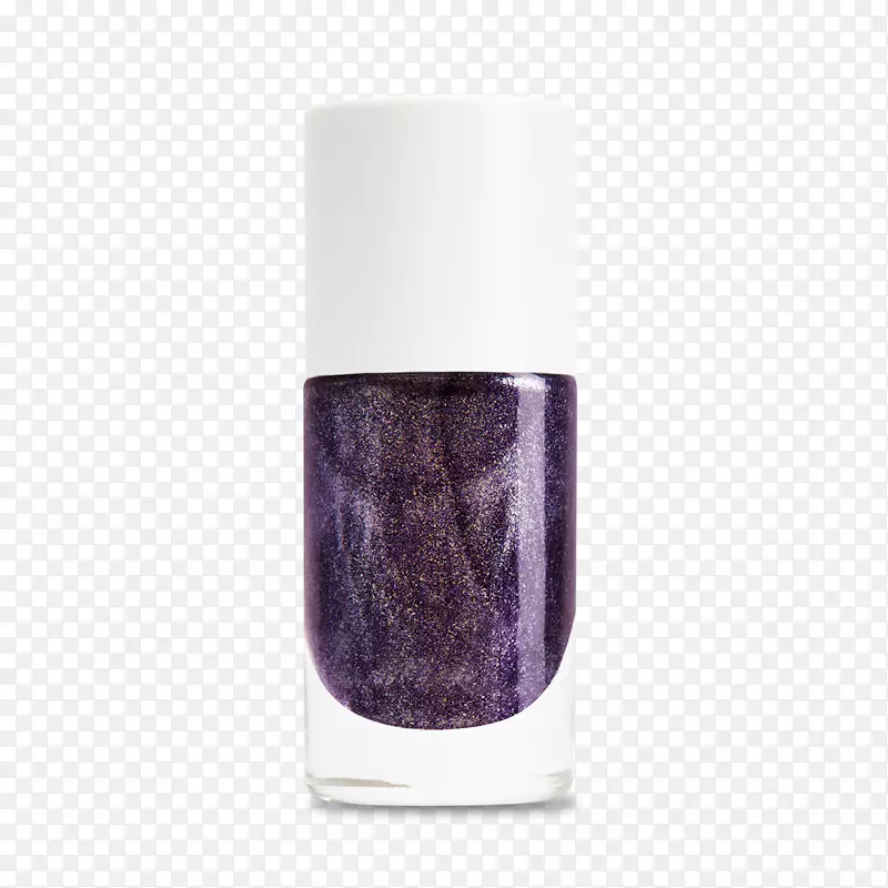 指甲油紫色化妆品闪闪发光金属指甲