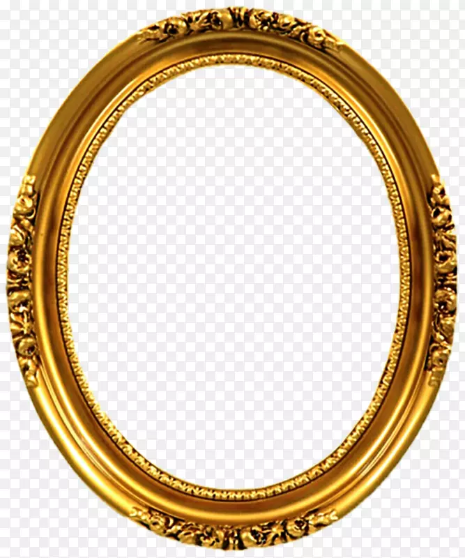 镜框金色椭圆形装饰艺术装饰.镜子