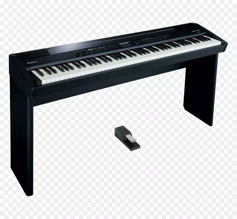 麦克风罗兰公司数码钢琴键盘-钢琴