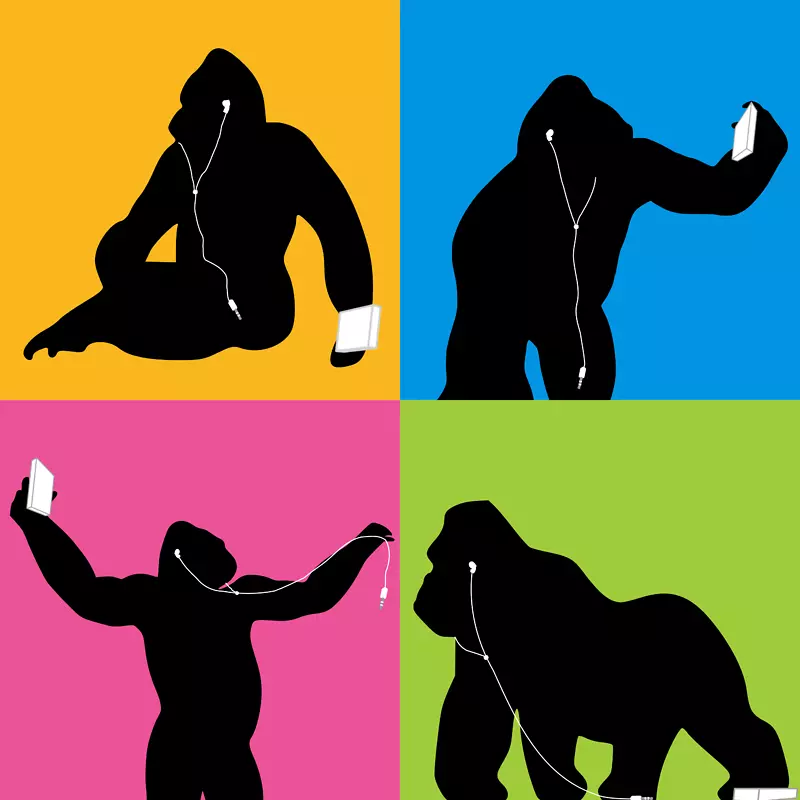 iPhone7Airpods杀死Harambe电话连接器-大猩猩