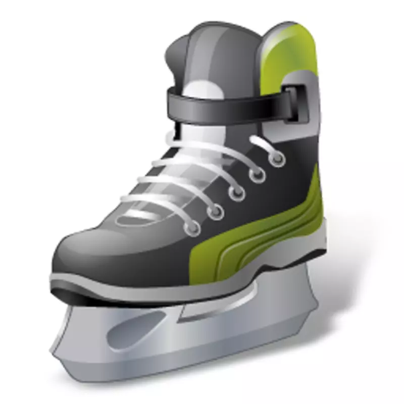 电脑图标冰球冰鞋剪贴画冰上溜冰鞋
