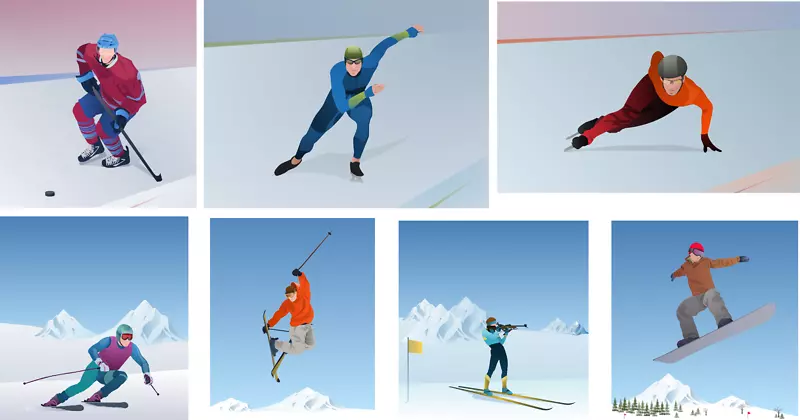 冬季奥运会冬季运动高山滑雪运动用品滑雪