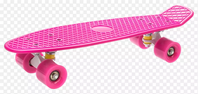 粉红滑板，便士板，聚氨酯长板，滑板