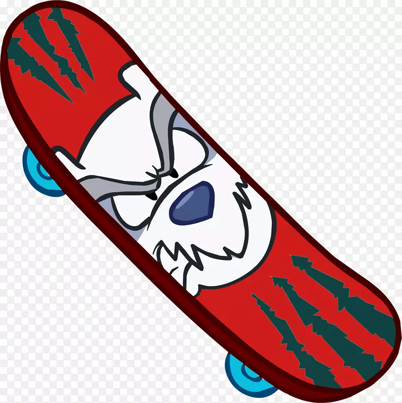 俱乐部企鹅娱乐公司滑板绘图-滑板