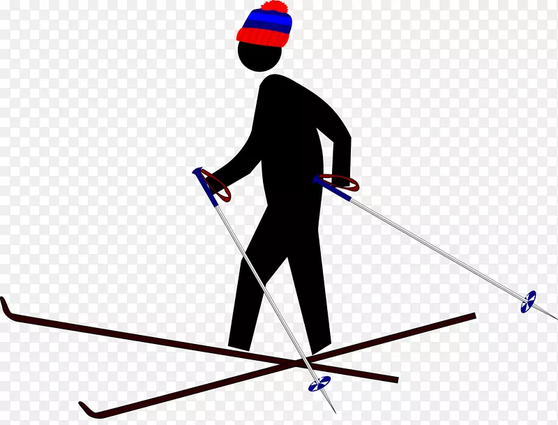 电脑图标剪辑艺术滑雪