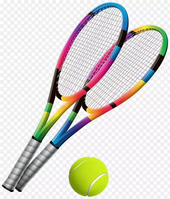 网球拍网球夹艺术.网球