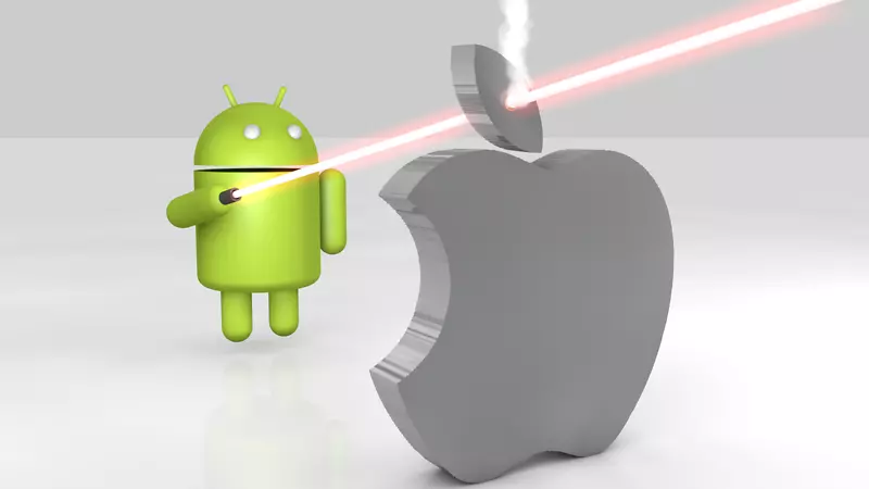 iPhone Android对苹果公司三星电子公司桌面壁纸-android