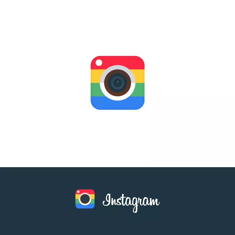 徽标图形设计重塑-Instagram