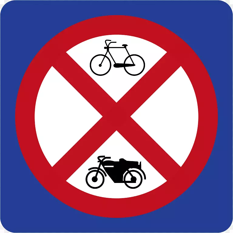 交通标志停车场摩托车停放-可打印停车标志