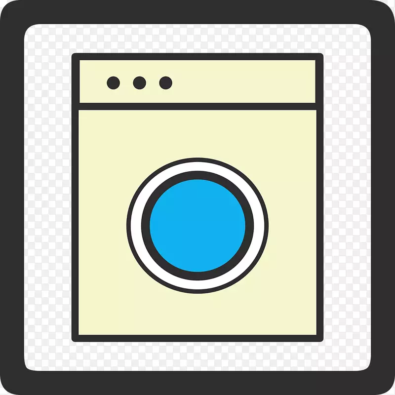 洗衣机洗衣符号剪贴画洗衣机