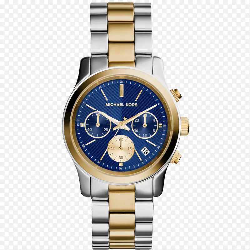 手表蓝色计时表不锈钢双音表