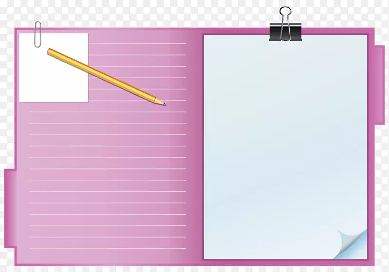 笔记本封装的PostScript-剪贴板紫色剪贴板