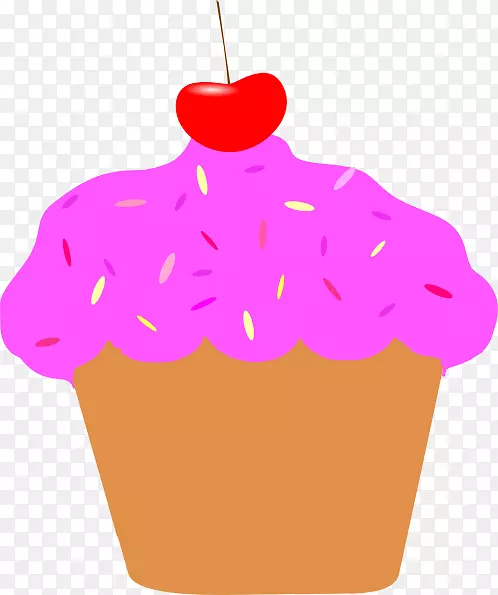 纸杯蛋糕糖霜动画剪贴画纸杯蛋糕图片卡通