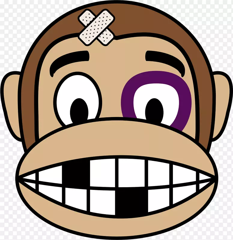 猿猴绘画剪贴画-猴子