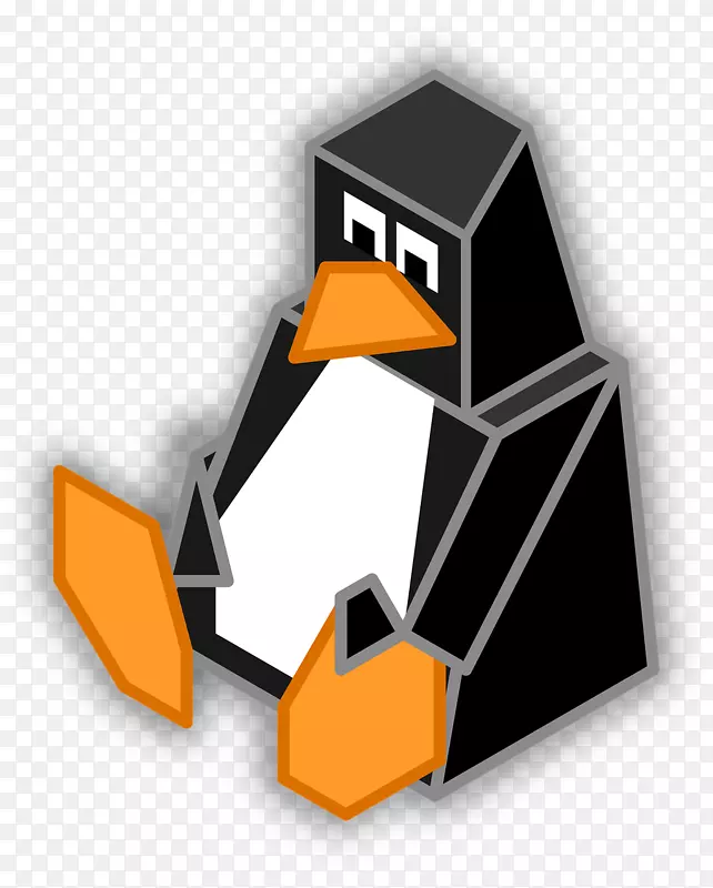 企鹅linux等长投影剪辑艺术推土机