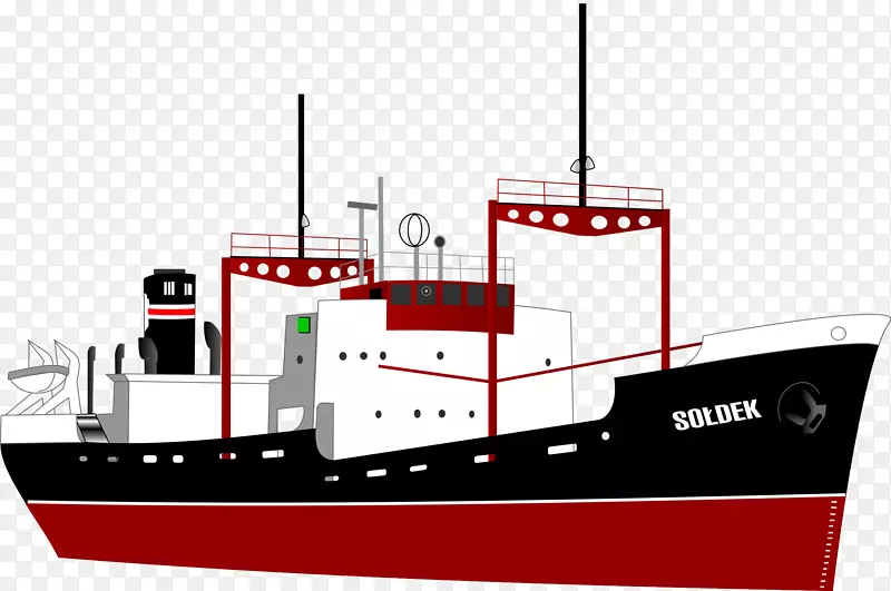货船海运集装箱船剪贴画船和游艇