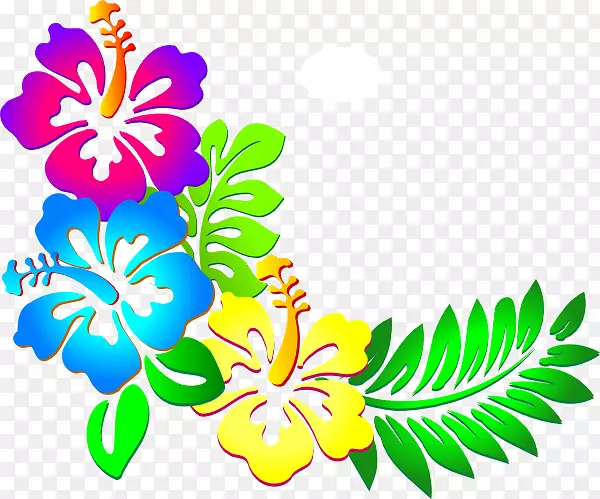 夏威夷插花艺术-水仙花边框