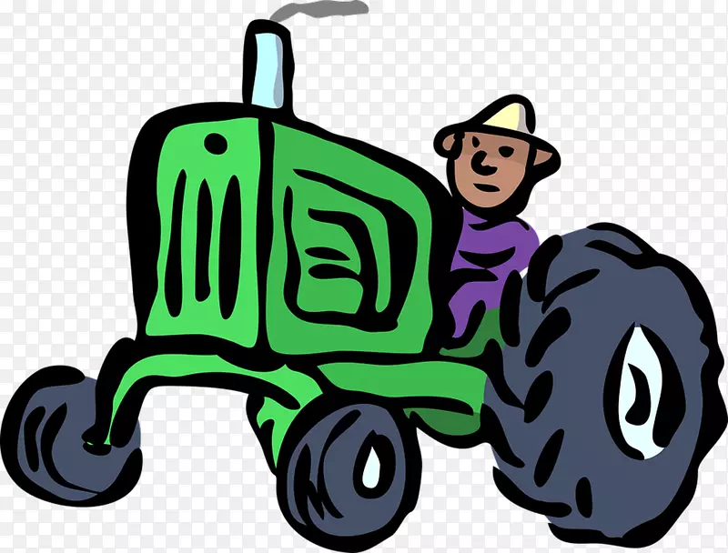 约翰迪尔农业拖拉机农场剪贴画拖拉机