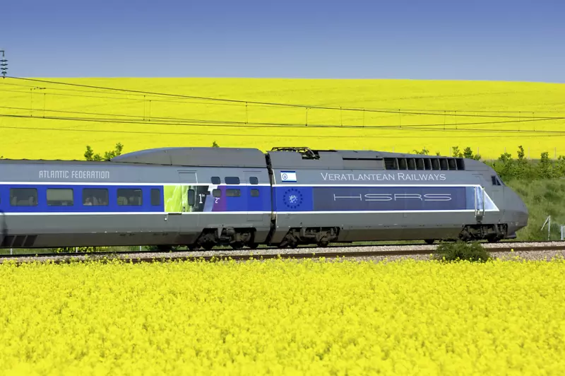 巴黎列车TGV铁路运输欧洲之星列车