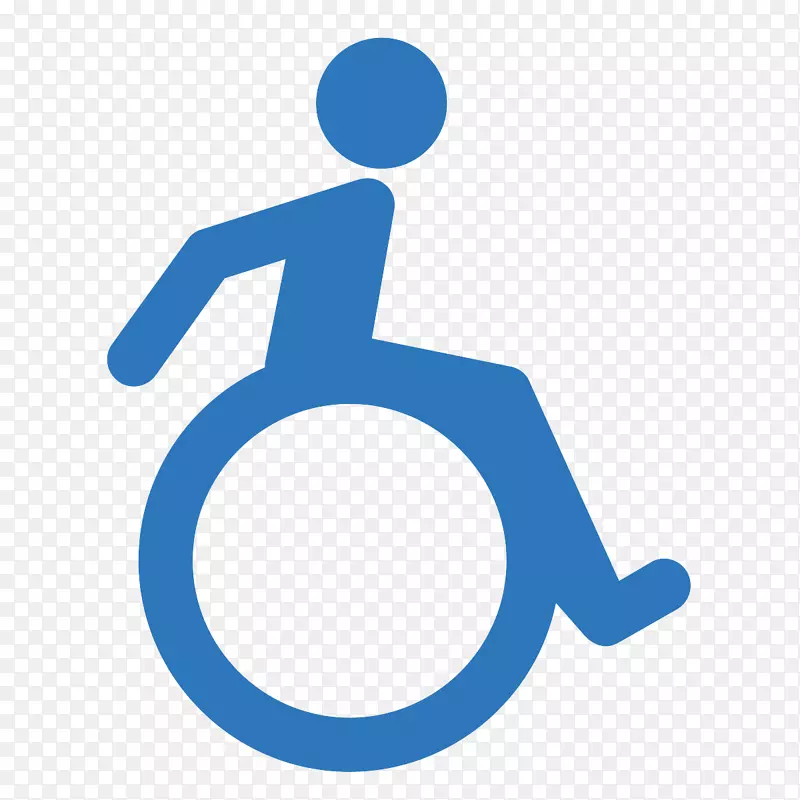 无障碍计算机图标国际无障碍标志-轮椅