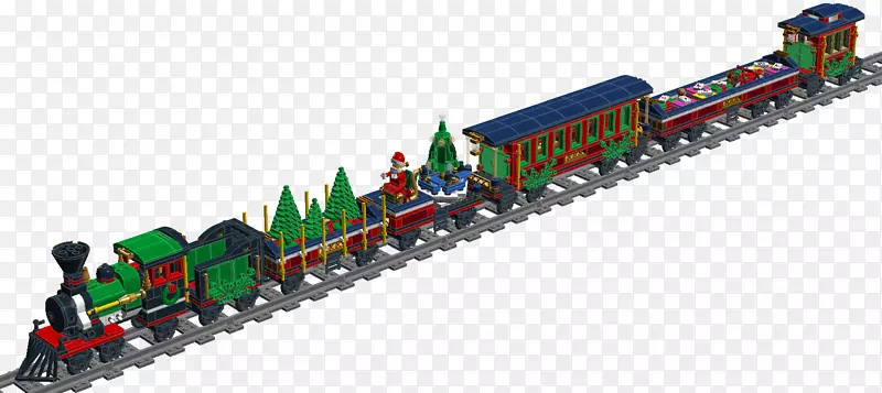 乐高火车玩具乐高火车圣诞列车