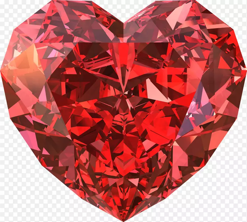 心钻石宝石红宝石