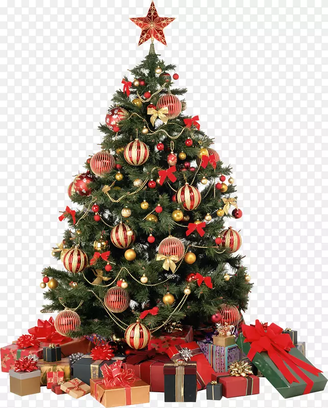 糖果手杖圣诞树剪贴画-圣诞树