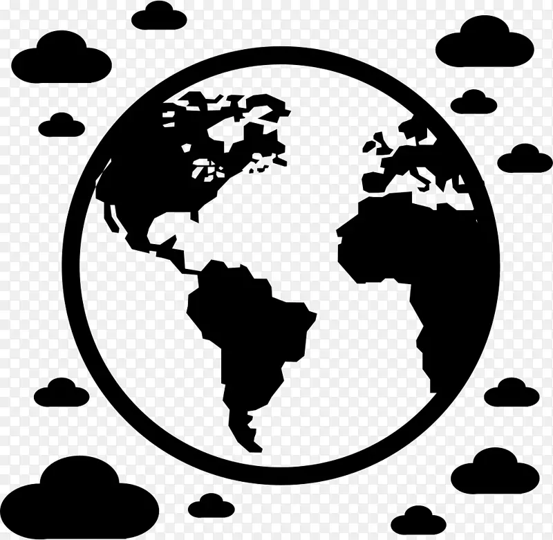 地球世界计算机图标-地球仪