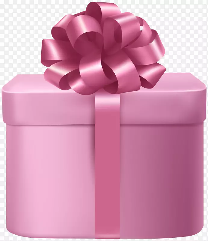 礼品包装粉红剪贴画-礼品
