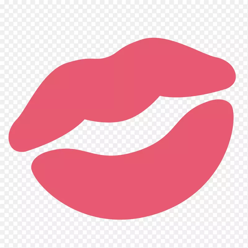 社交媒体表情符号亲吻短信电脑图标-接吻