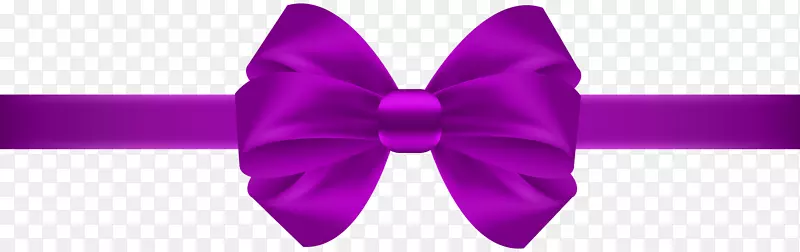 蝴蝶结丝带紫色领带夹艺术-蝴蝶结