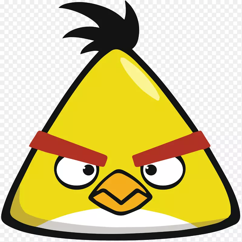愤怒的小鸟黄色剪贴画-愤怒的小鸟